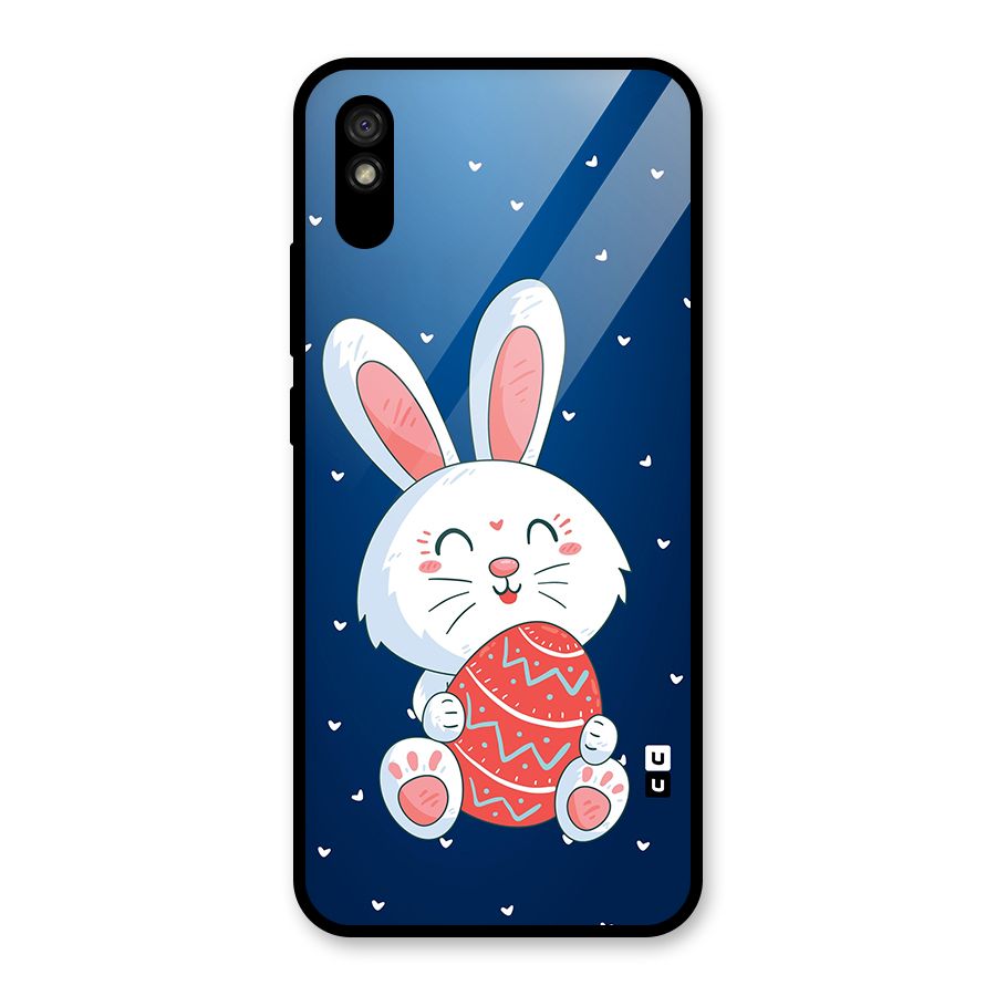 Happy Festive Bunny Glass Back Case for Redmi 9A
