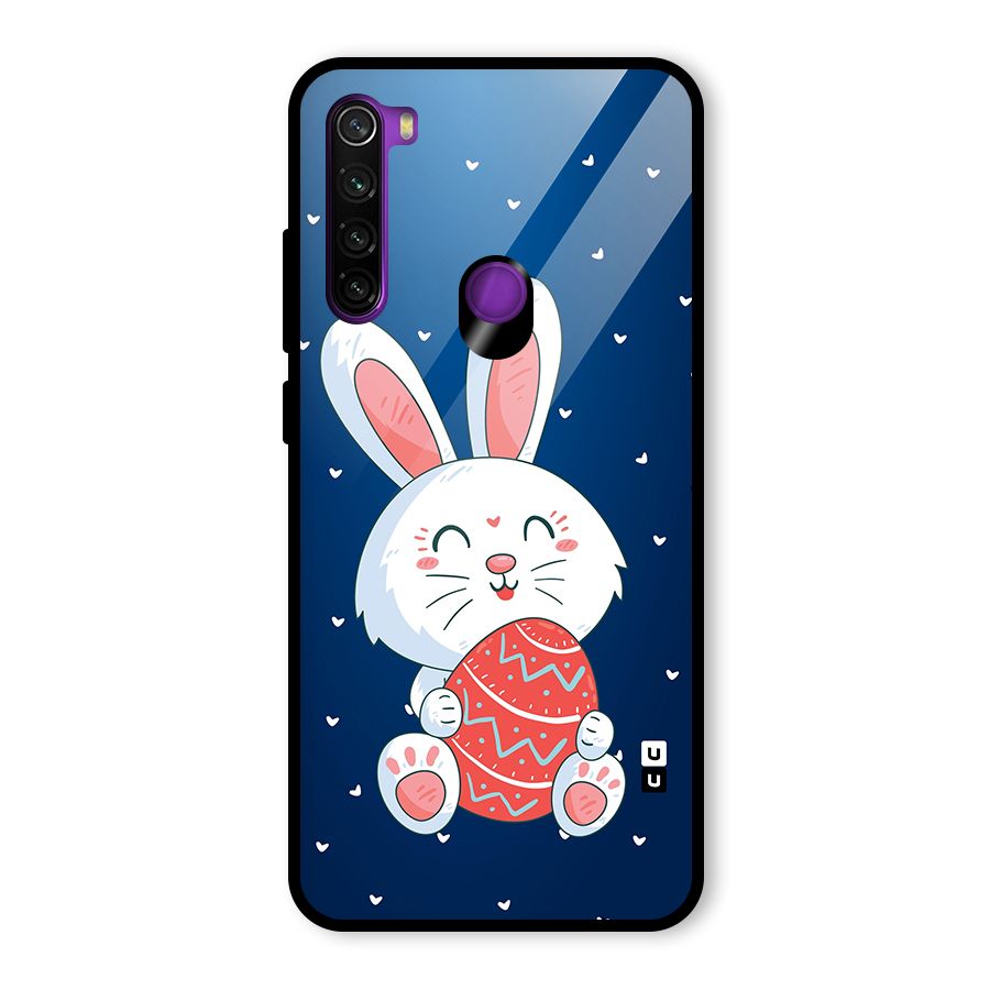 Happy Festive Bunny Glass Back Case for Redmi Note 8