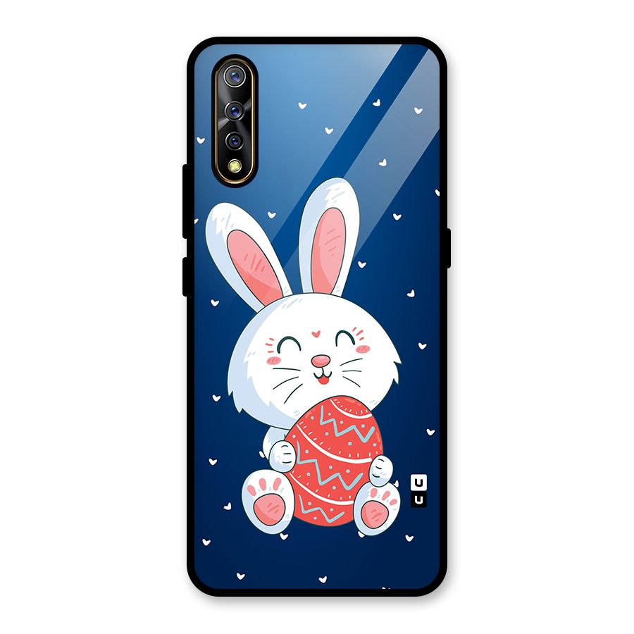 Happy Festive Bunny Glass Back Case for Vivo S1