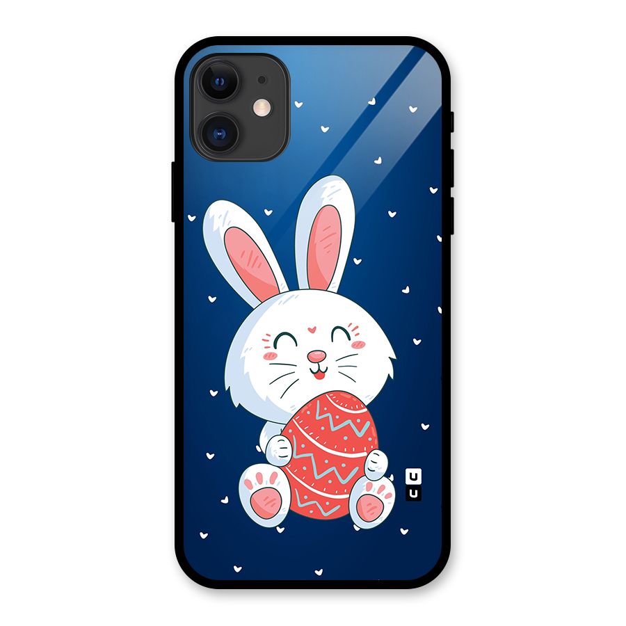 Happy Festive Bunny Glass Back Case for iPhone 11