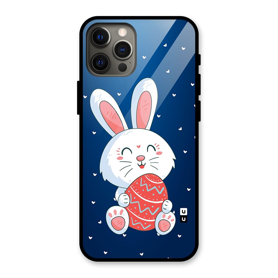 Happy Festive Bunny Glass Back Case for iPhone 12 Pro Max