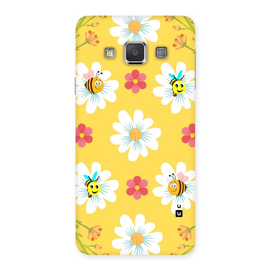 Happy Flowers Back Case for Galaxy A3