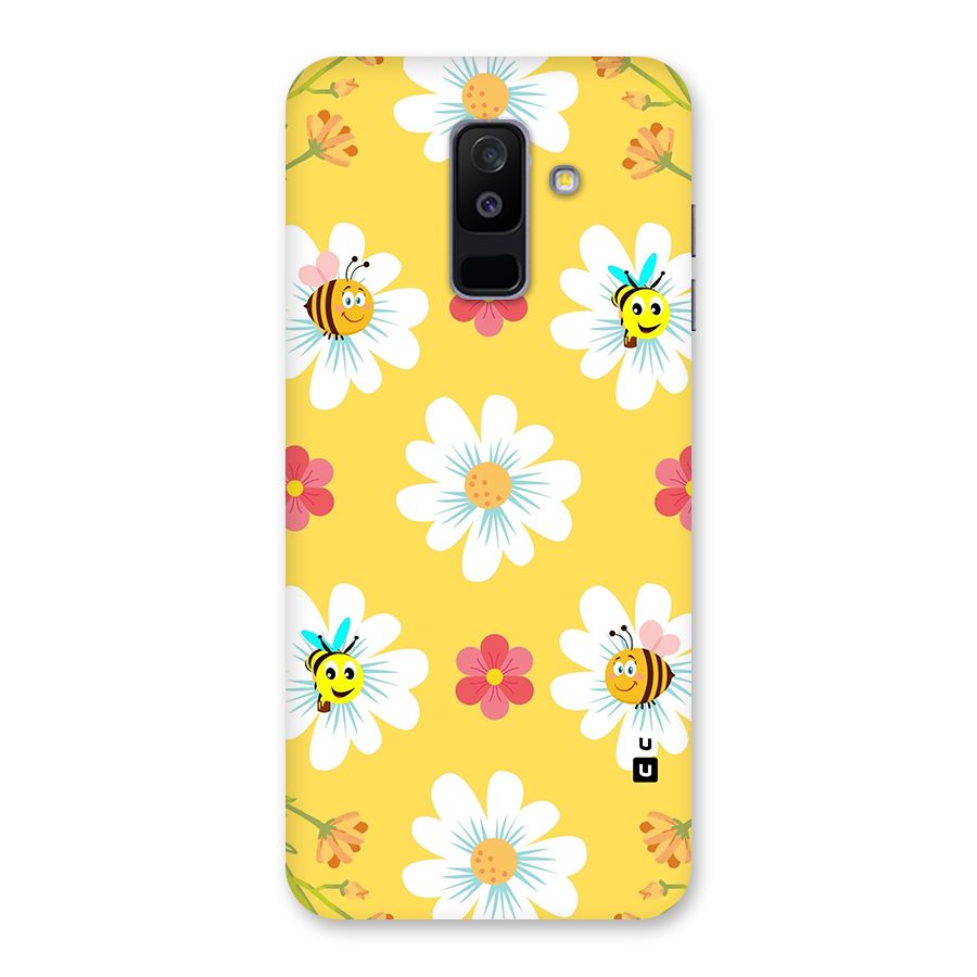 Happy Flowers Back Case for Galaxy A6 Plus