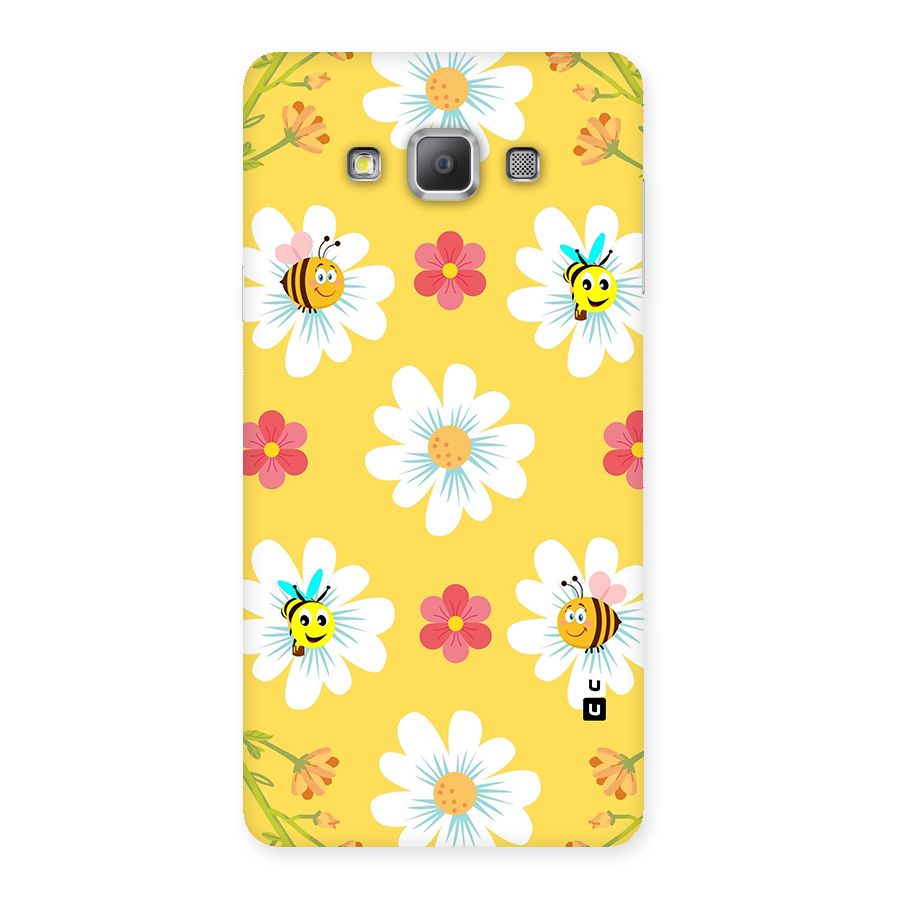 Happy Flowers Back Case for Galaxy A7