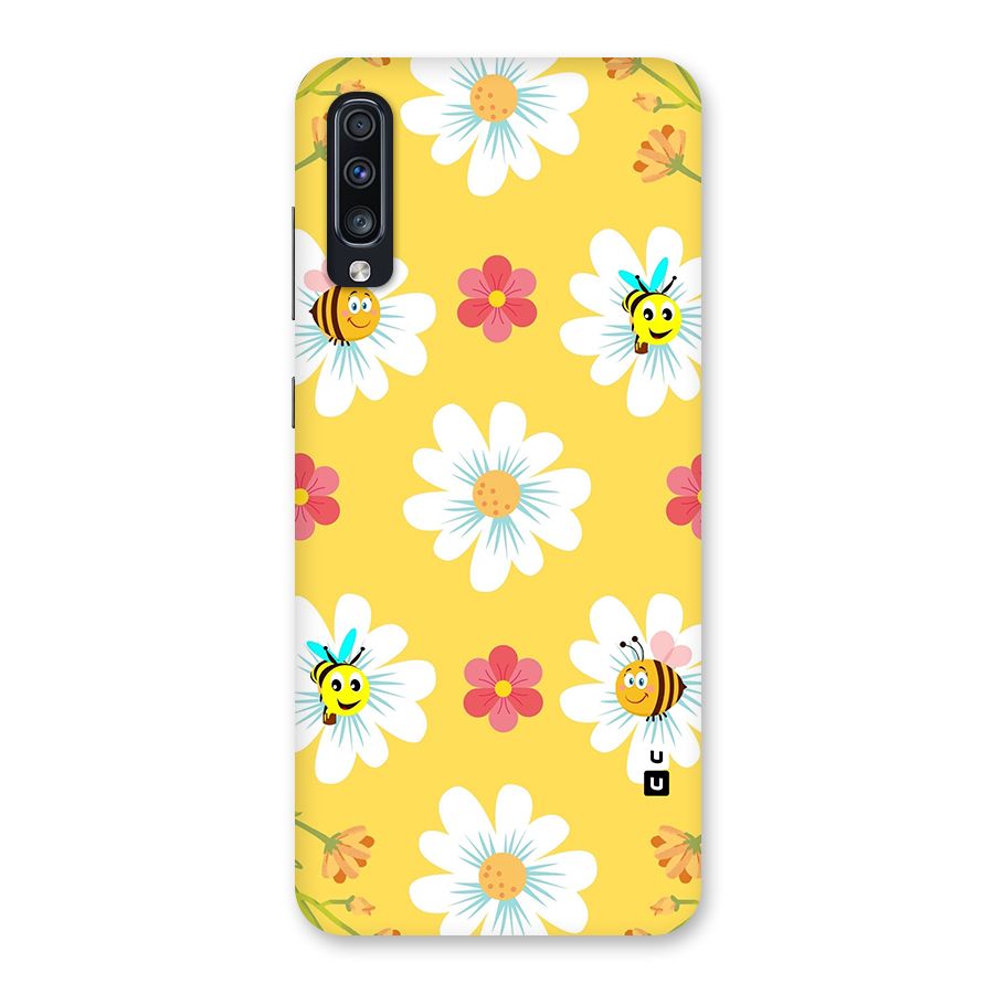 Happy Flowers Back Case for Galaxy A70