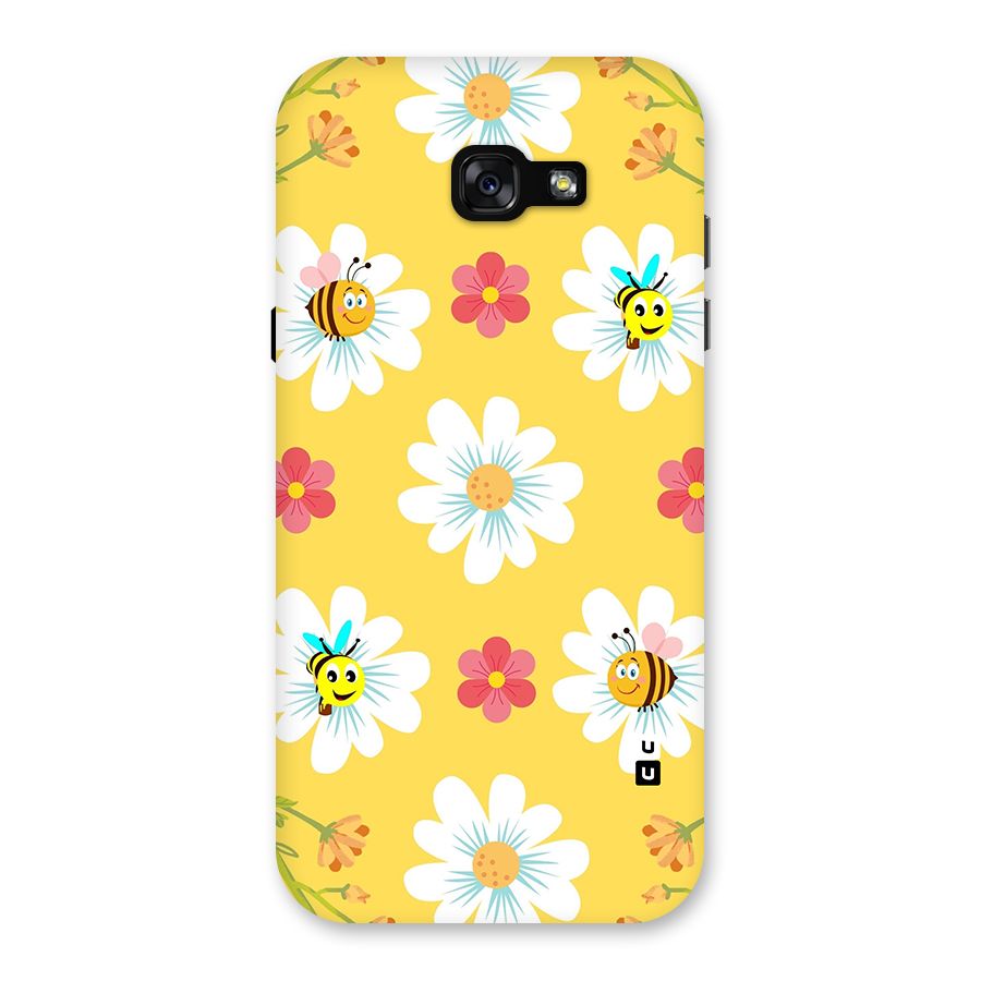 Happy Flowers Back Case for Galaxy A7 (2017)