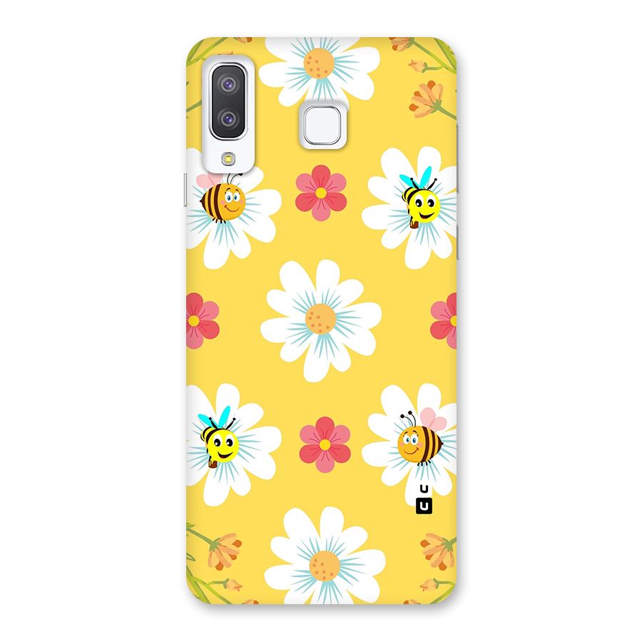 Happy Flowers Back Case for Galaxy A8 Star