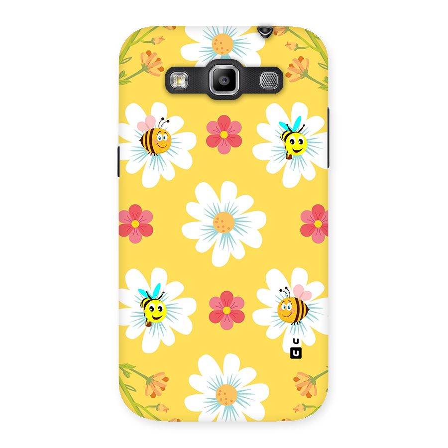 Happy Flowers Back Case for Galaxy Grand Quattro