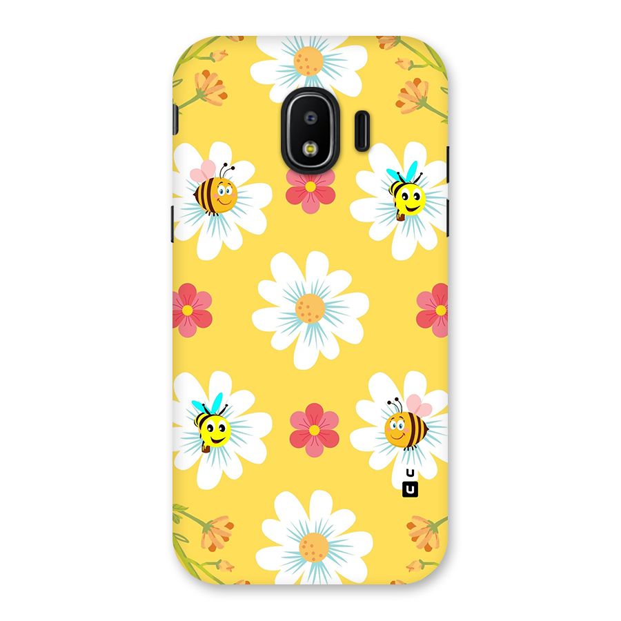 Happy Flowers Back Case for Galaxy J2 Pro 2018