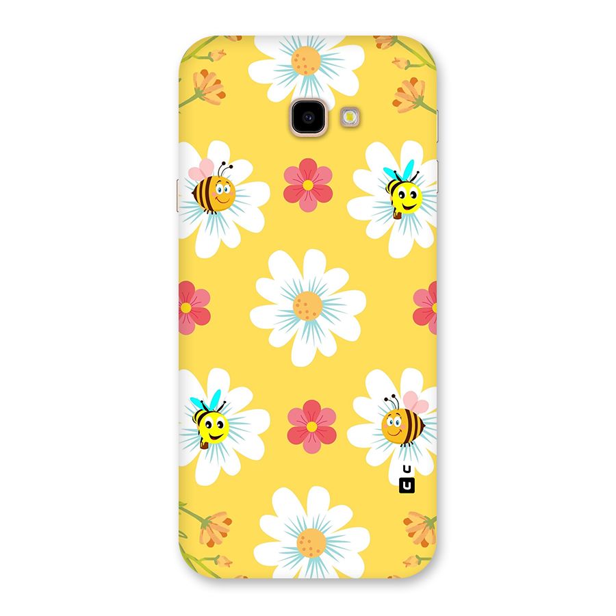 Happy Flowers Back Case for Galaxy J4 Plus