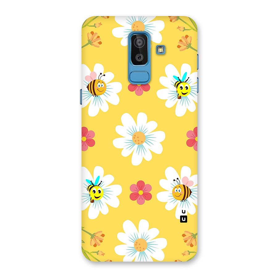 Happy Flowers Back Case for Galaxy J8