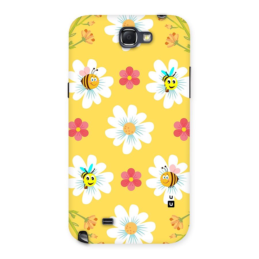 Happy Flowers Back Case for Galaxy Note 2