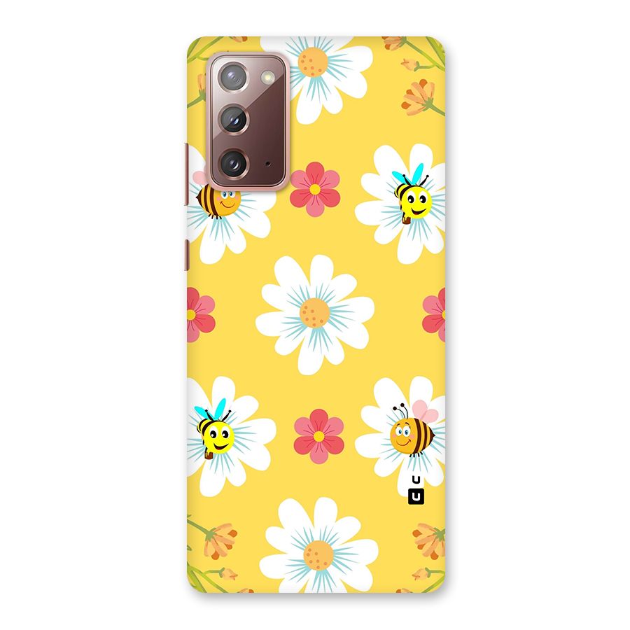 Happy Flowers Back Case for Galaxy Note 20