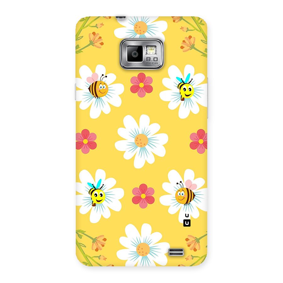 Happy Flowers Back Case for Galaxy S2