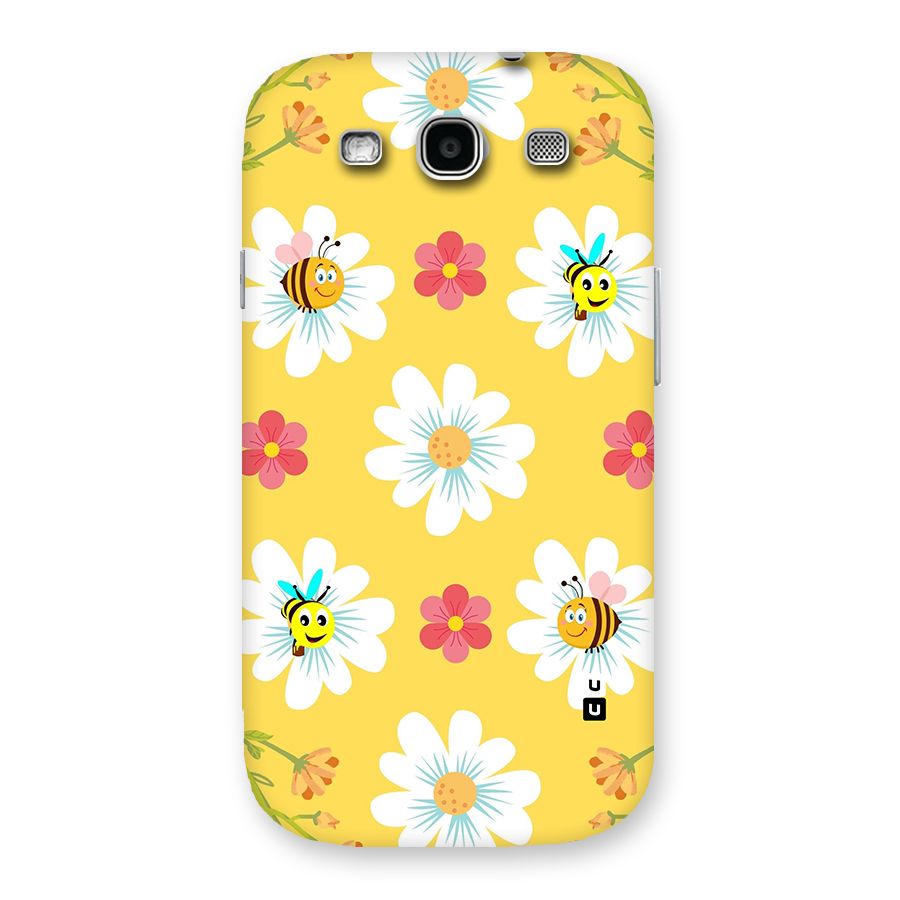 Happy Flowers Back Case for Galaxy S3