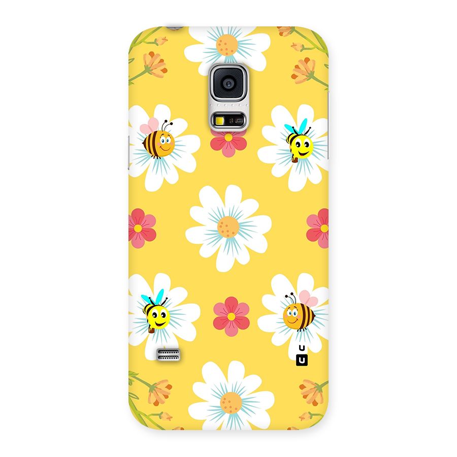 Happy Flowers Back Case for Galaxy S5 Mini
