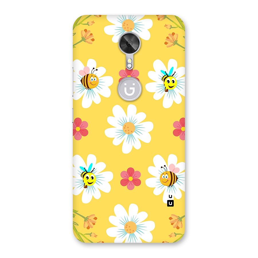 Happy Flowers Back Case for Gionee A1