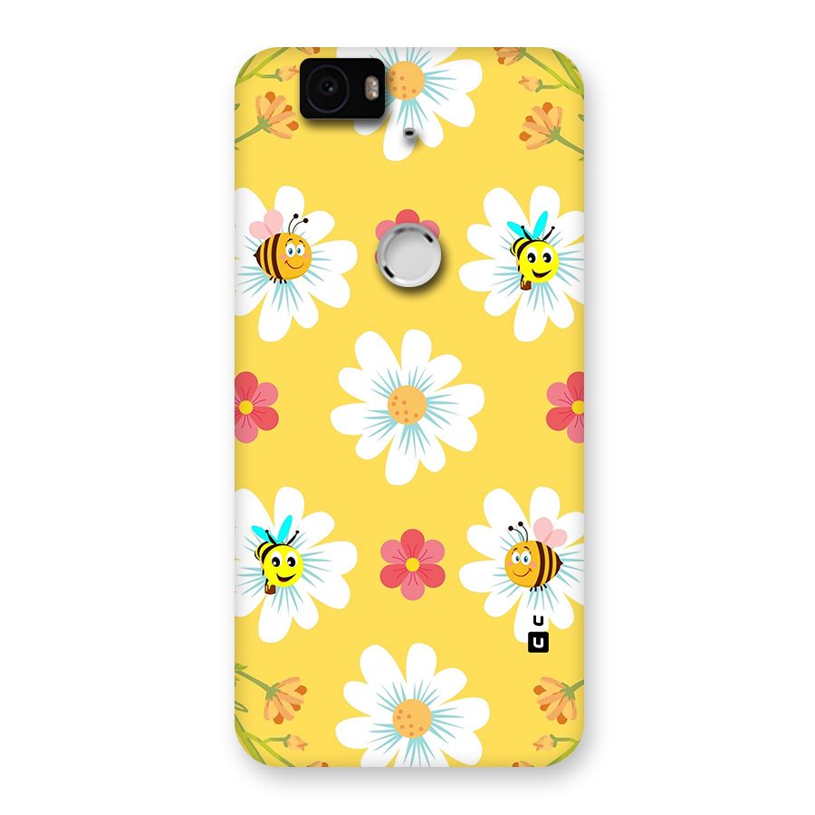 Happy Flowers Back Case for Google Nexus-6P