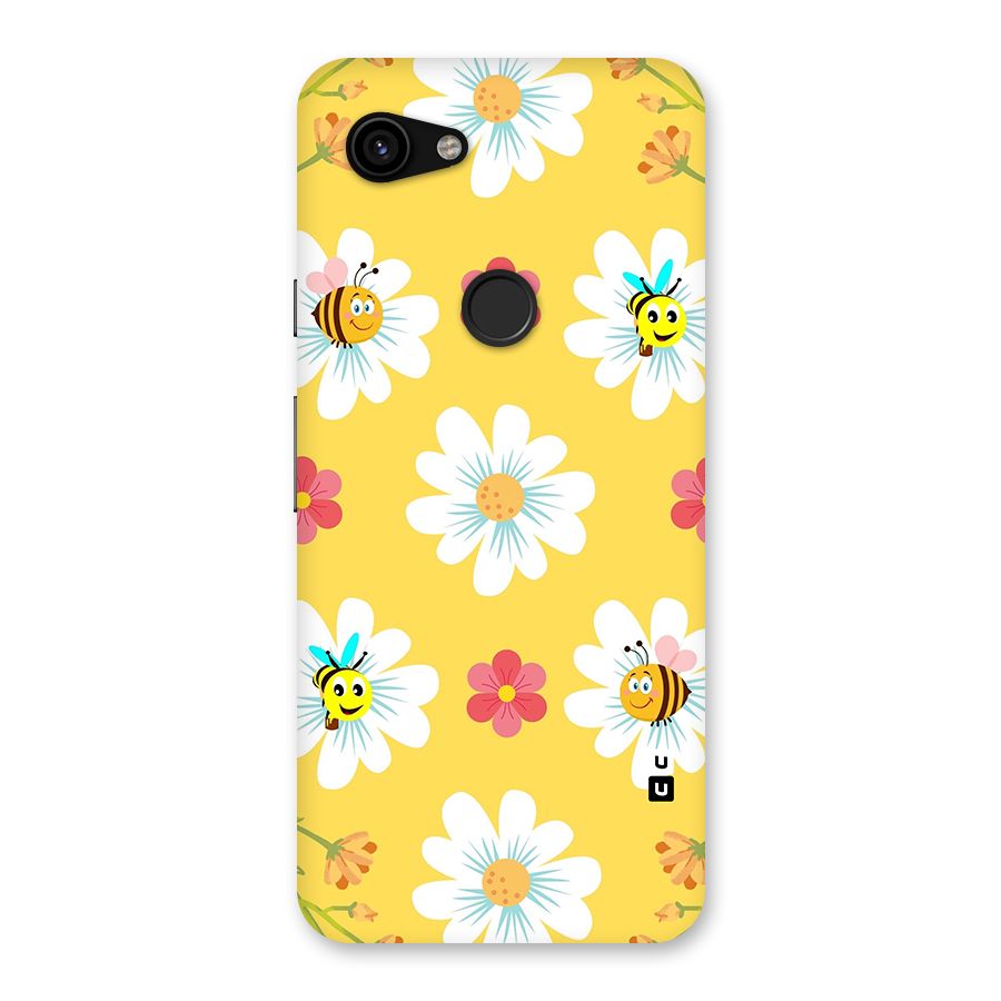 Happy Flowers Back Case for Google Pixel 3a