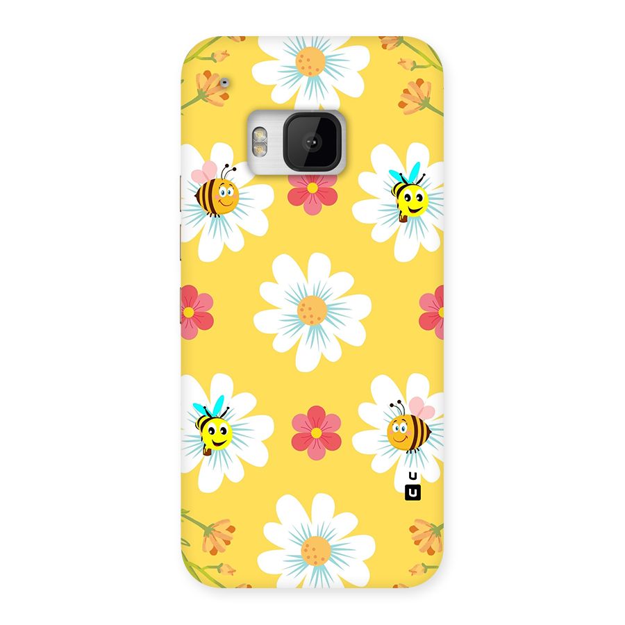 Happy Flowers Back Case for HTC One M9