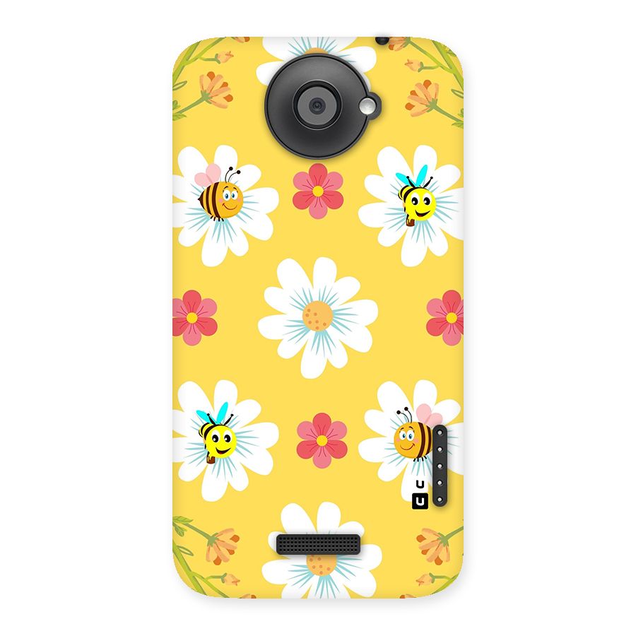 Happy Flowers Back Case for HTC One X