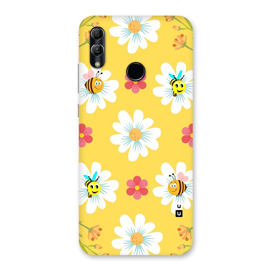 Happy Flowers Back Case for Honor 10 Lite