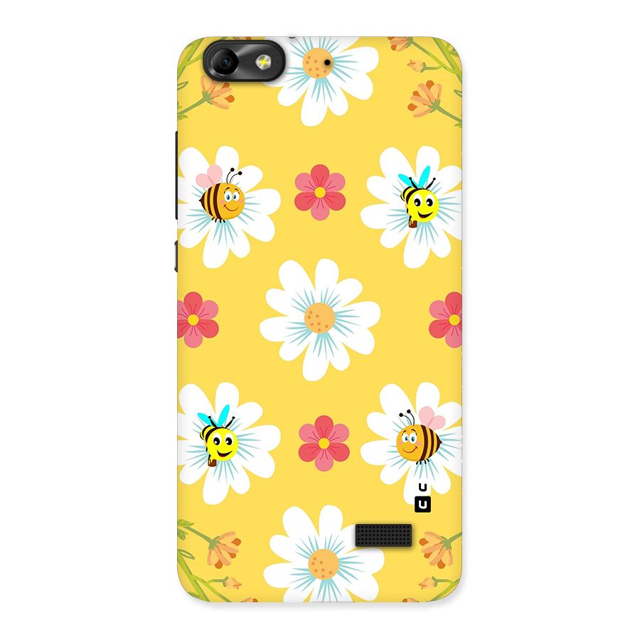 Happy Flowers Back Case for Honor 4C