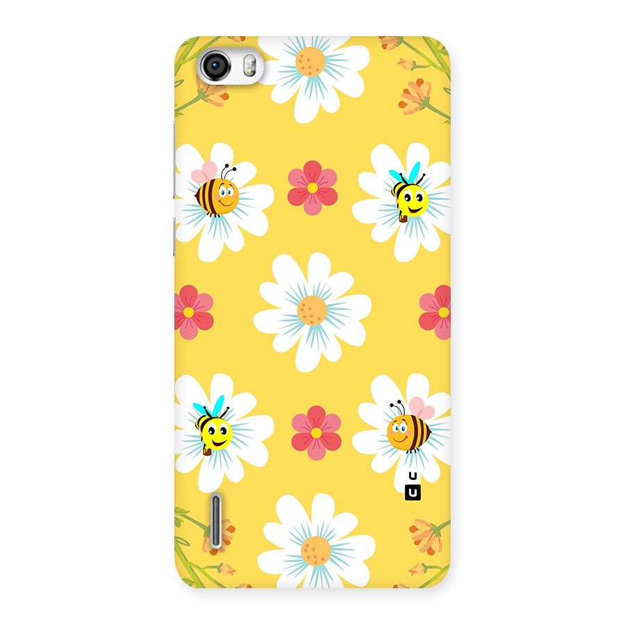 Happy Flowers Back Case for Honor 6