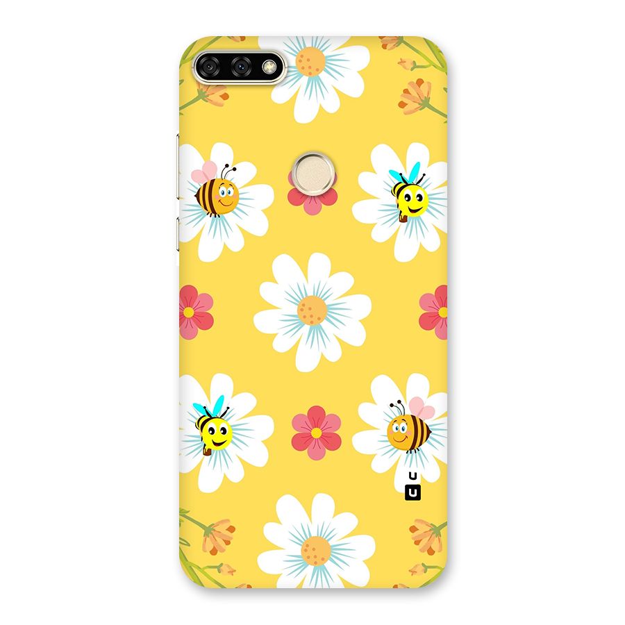 Happy Flowers Back Case for Honor 7A