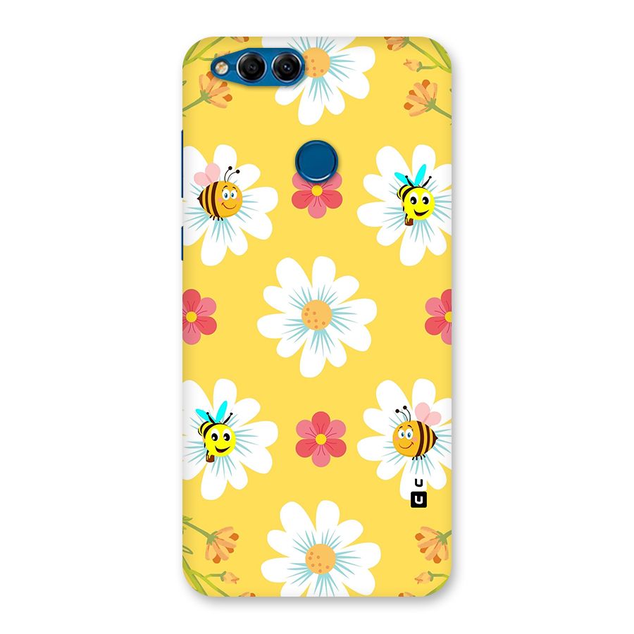Happy Flowers Back Case for Honor 7X