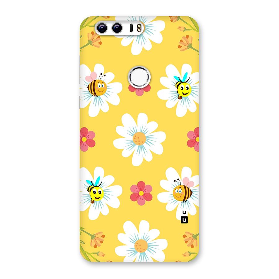 Happy Flowers Back Case for Honor 8