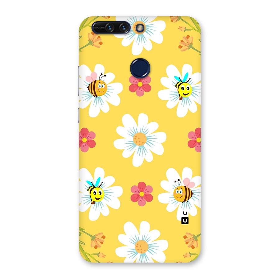 Happy Flowers Back Case for Honor 8 Pro