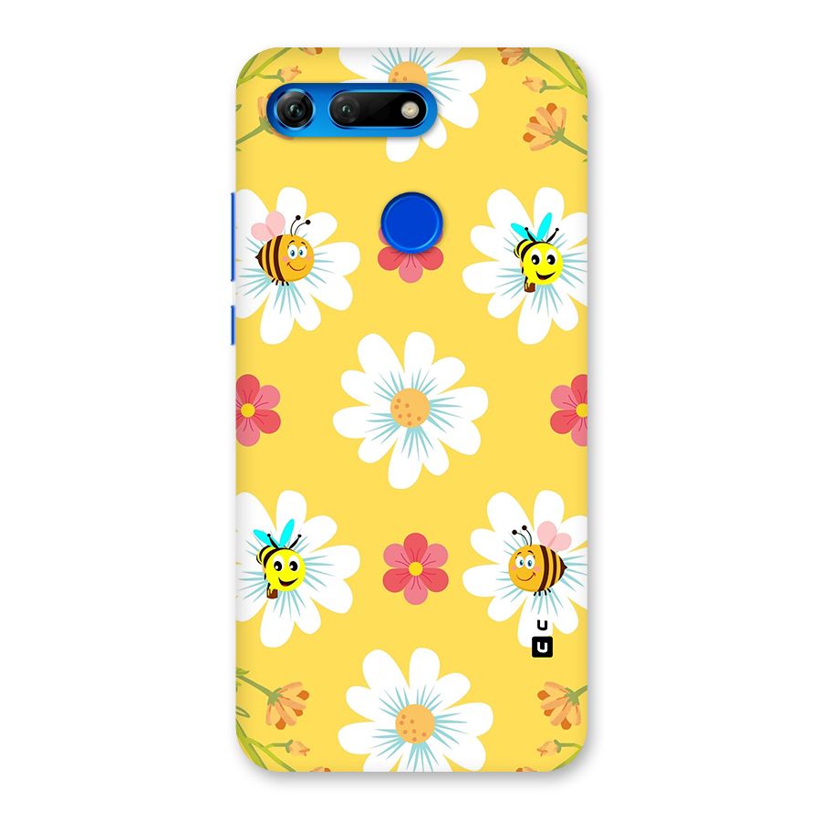 Happy Flowers Back Case for Honor View 20