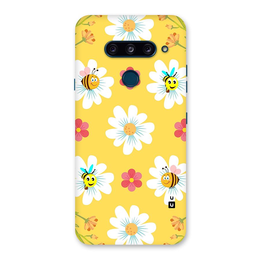 Happy Flowers Back Case for LG  V40 ThinQ