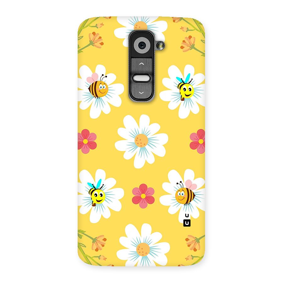 Happy Flowers Back Case for LG G2