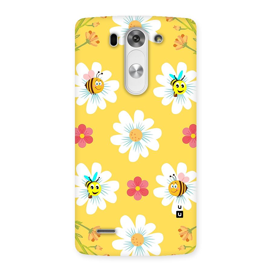 Happy Flowers Back Case for LG G3 Mini