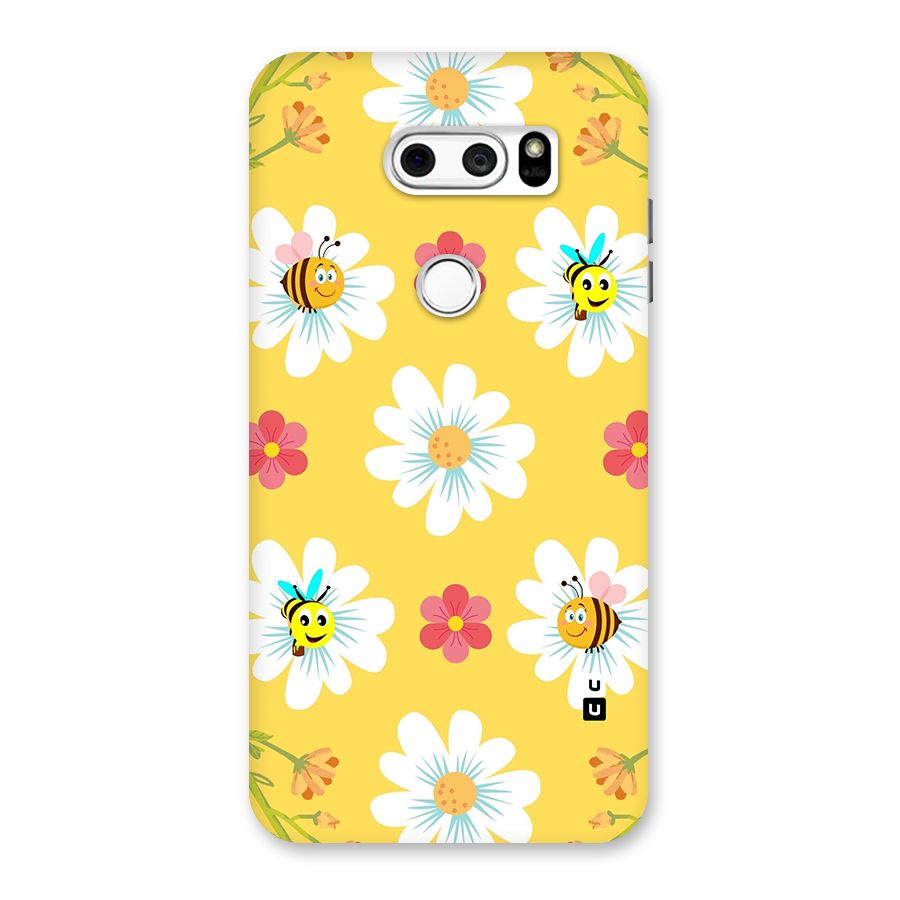 Happy Flowers Back Case for LG V30