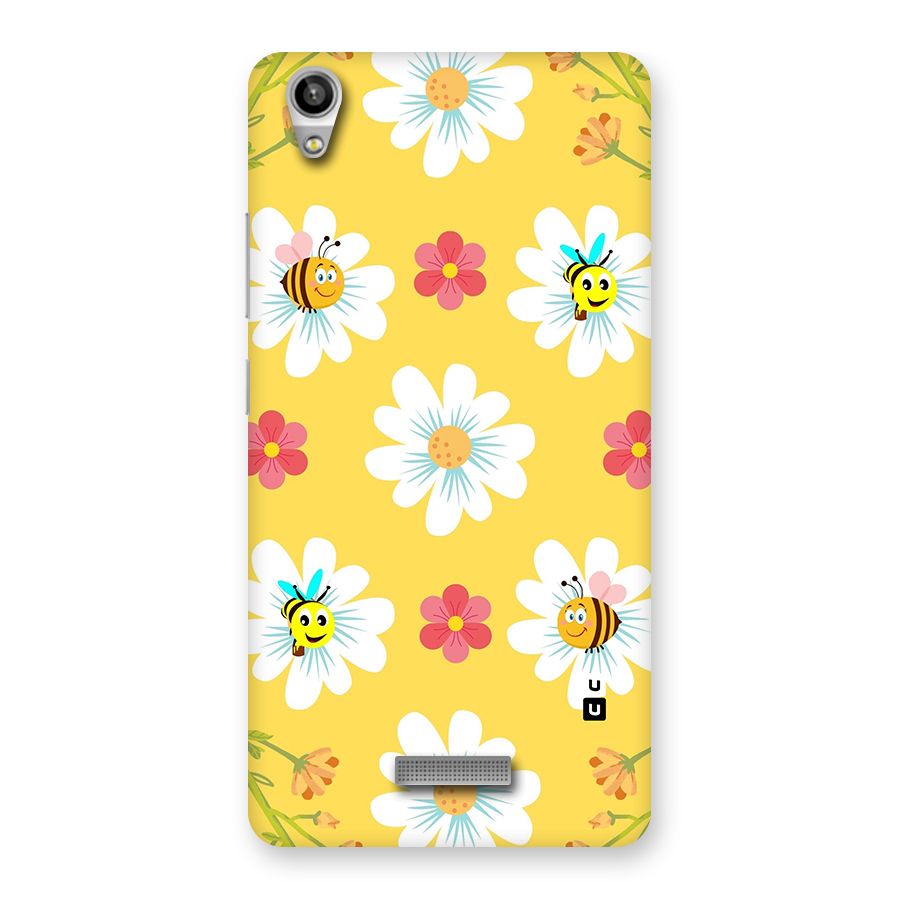 Happy Flowers Back Case for Lava-Pixel-V1