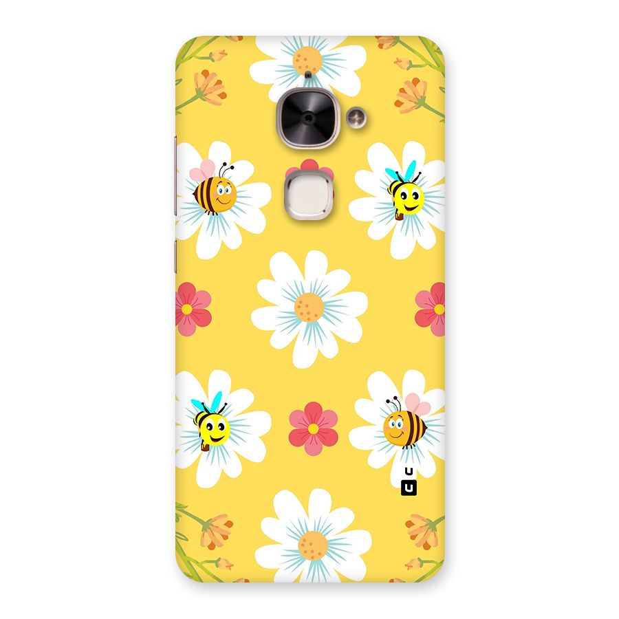 Happy Flowers Back Case for Le 2