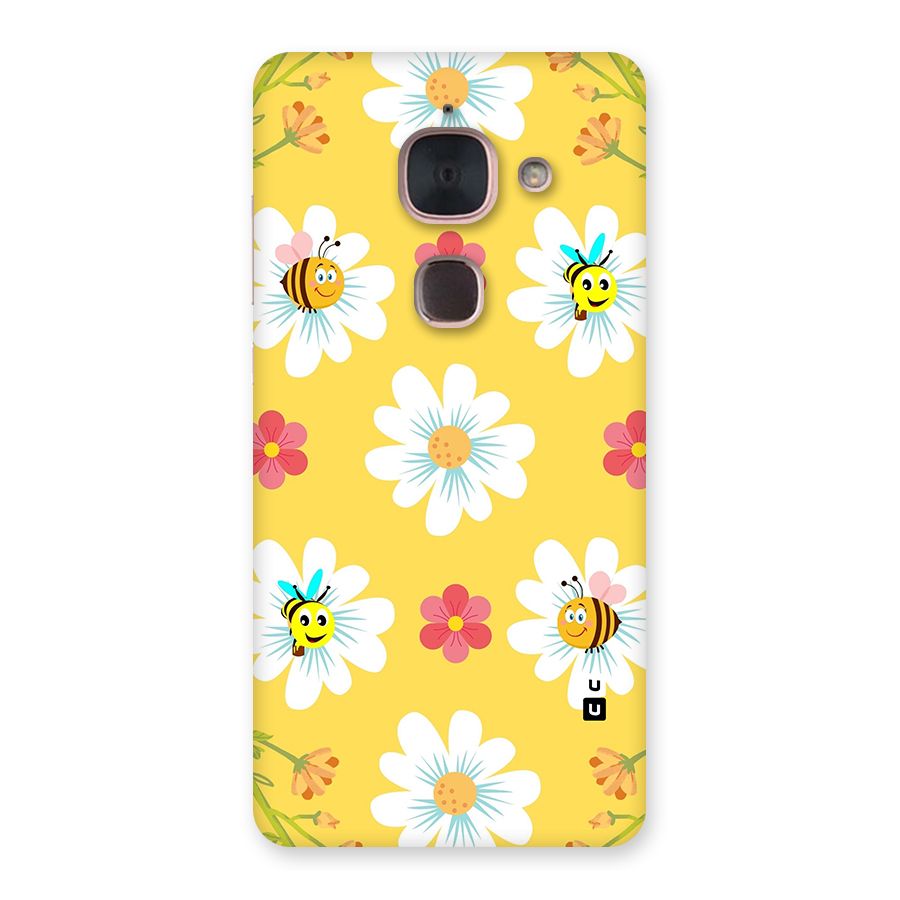 Happy Flowers Back Case for Le Max 2