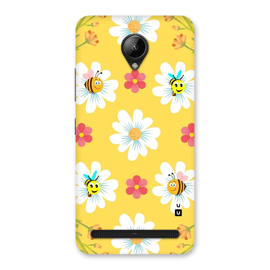 Happy Flowers Back Case for Lenovo C2
