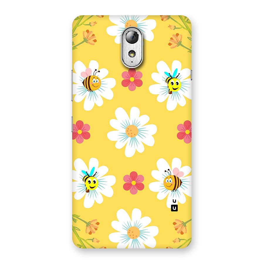 Happy Flowers Back Case for Lenovo Vibe P1M