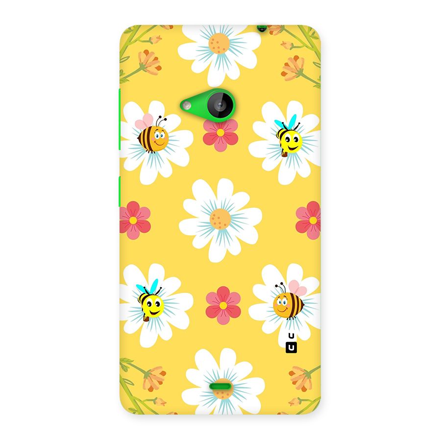 Happy Flowers Back Case for Lumia 535