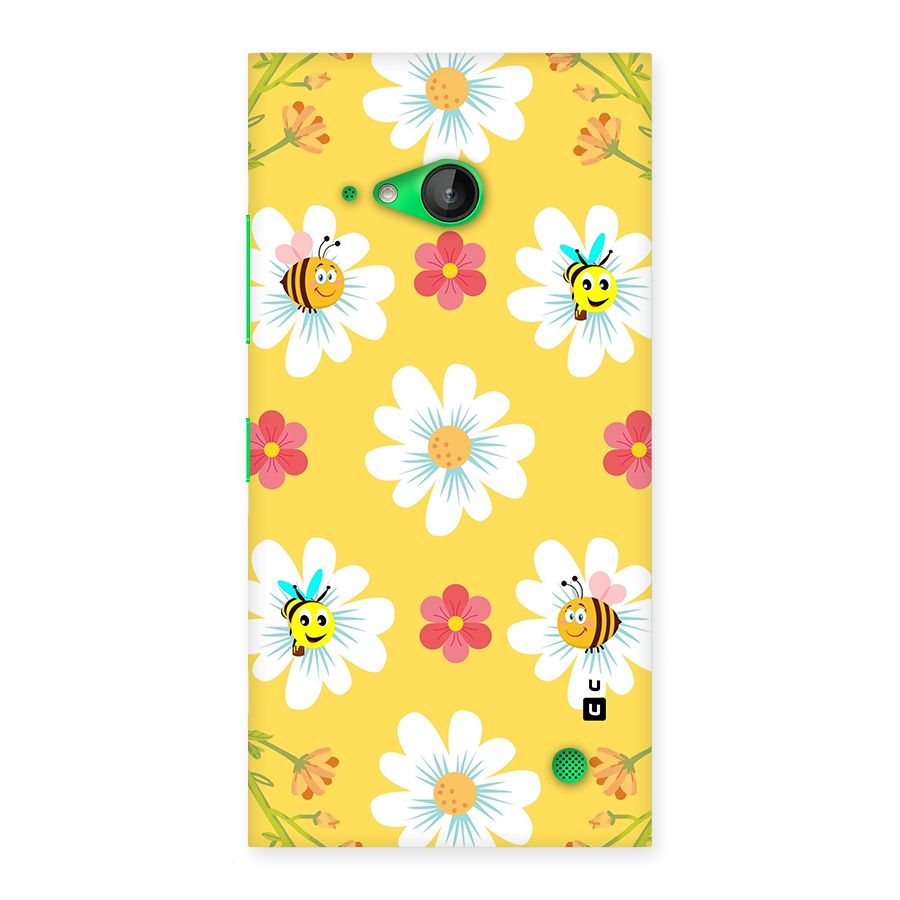 Happy Flowers Back Case for Lumia 730