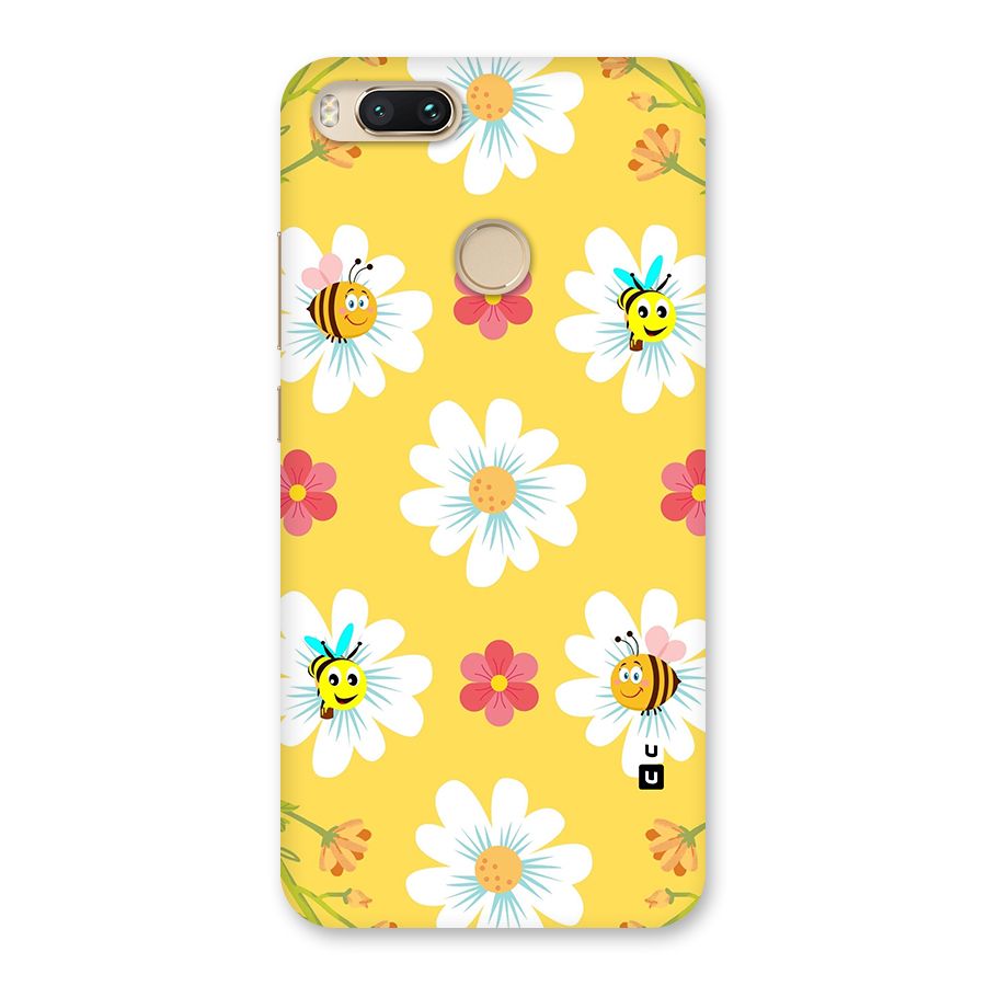 Happy Flowers Back Case for Mi A1