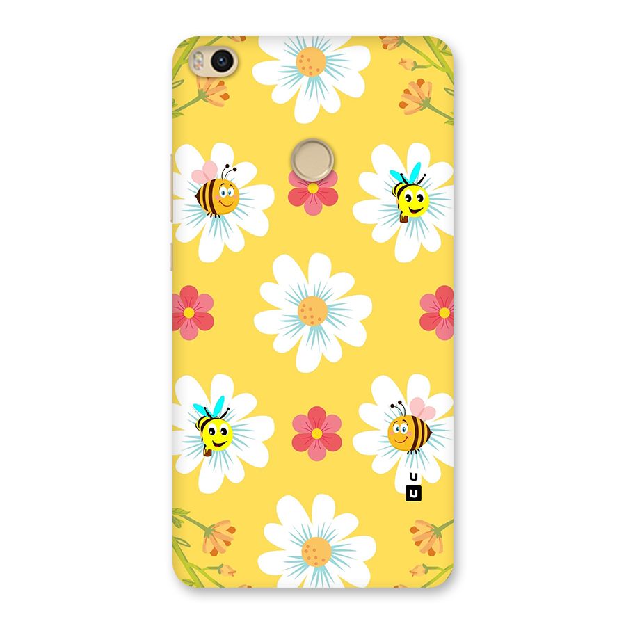 Happy Flowers Back Case for Mi Max 2