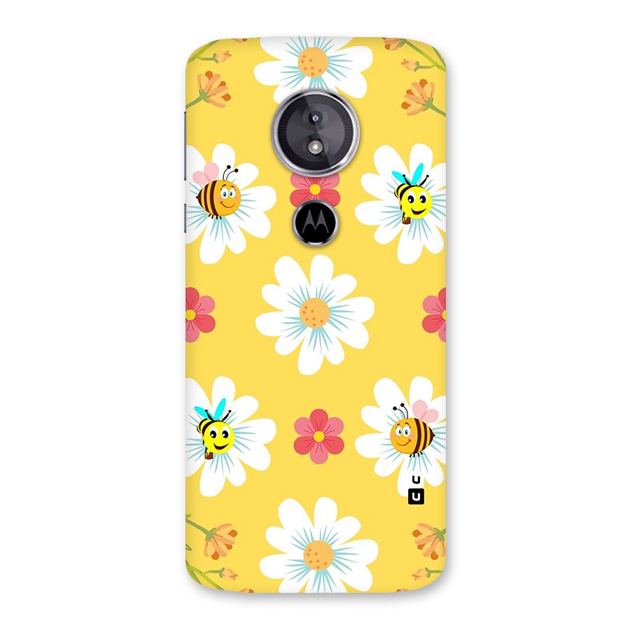 Happy Flowers Back Case for Moto E5