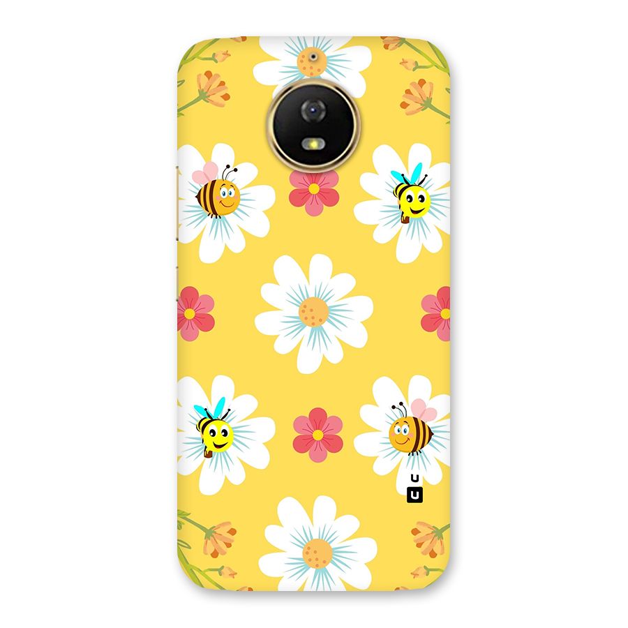 Happy Flowers Back Case for Moto G5s
