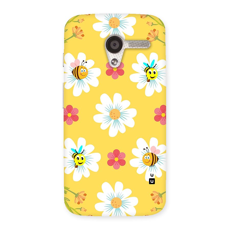 Happy Flowers Back Case for Moto X