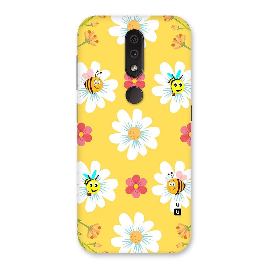 Happy Flowers Back Case for Nokia 4.2